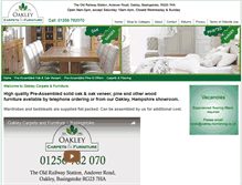 Tablet Screenshot of oakley-furnishing.co.uk